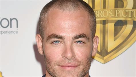 Bald Chris Pine Explains Why He Cut Off His Hair With Clippers