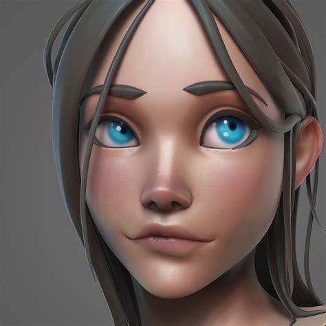Girl Sculpt By Thomas Lalande Zbrush Character D Model Character Character Modeling