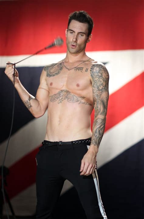 When He Went Shirtless For A Music Video Sexy Adam Levine Pictures
