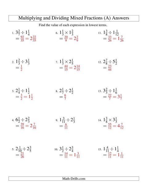 Multiplying And Dividing Rational Numbers Worksheet