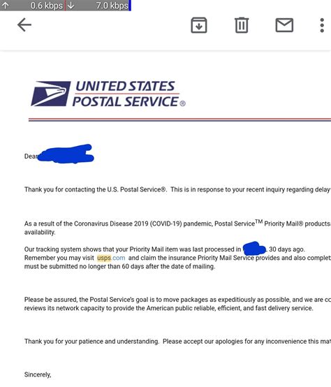 Is this the usual email they send for a missing package? : r/usps
