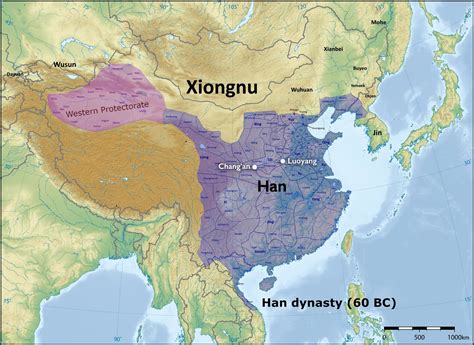 Zhou Dynasty Map Eastern And Western
