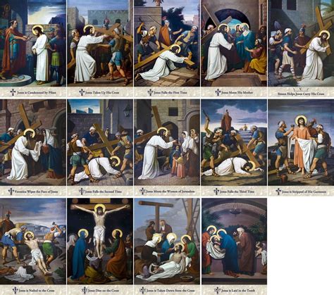 Emmerich Outdoor Aluminum Stations Of The Cross Plates Set Of 14