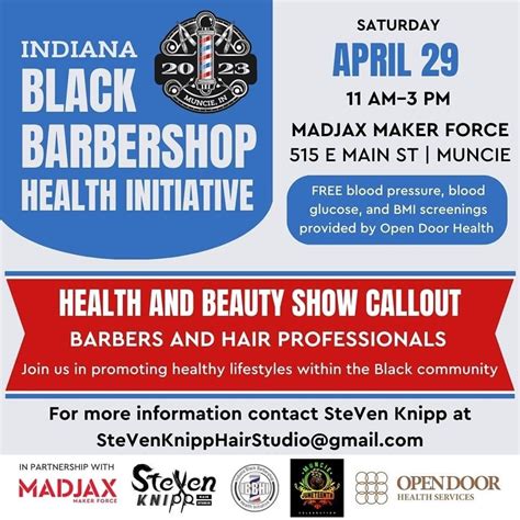 Indiana Black Barbershop Health Initiative — Muncie Juneteenth