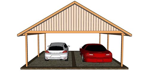 Wooden Carport Plans Diy Double Home Plans And Blueprints 16831