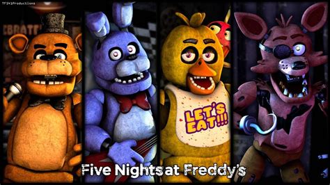 Five Nights At Freddys Characters By Tf541productions On Deviantart