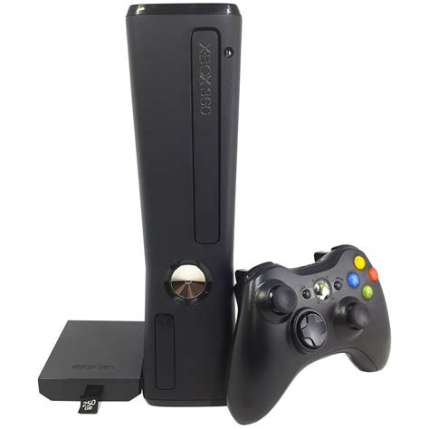 Refurbished Microsoft Xbox 360 Slim 250gb Video Game Console Black Controller Hdmi