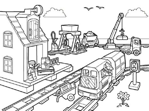 lego coloring pages city  Coloriage