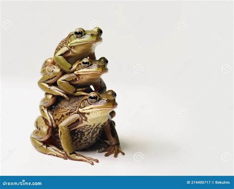 A Set Of Three Toads In The Form Of Kung Fu Masters In A Red And Blue