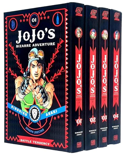 Jojos Bizarre Adventure Part 2 Battle Tendency Volume 1 4 Books Collection Set Jojos Bizarre