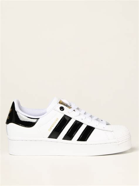 Adidas Originals Superstar Bold W Sneakers In Leather White