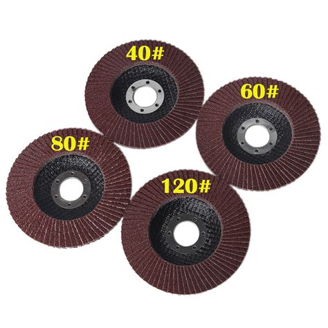 12x 115mm 45 40 60 80 120 Grit Flap Grinding Sanding Discs Angle