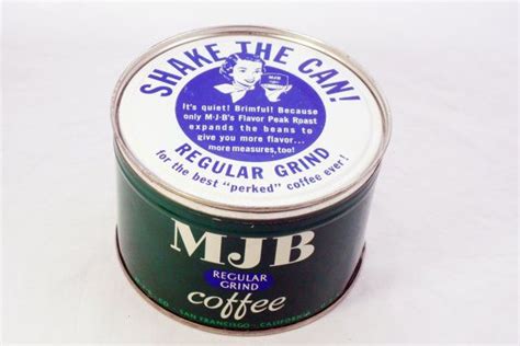 Vintage Mjb Coffee Can Etsy Coffee Cans Canning Fine Coffee