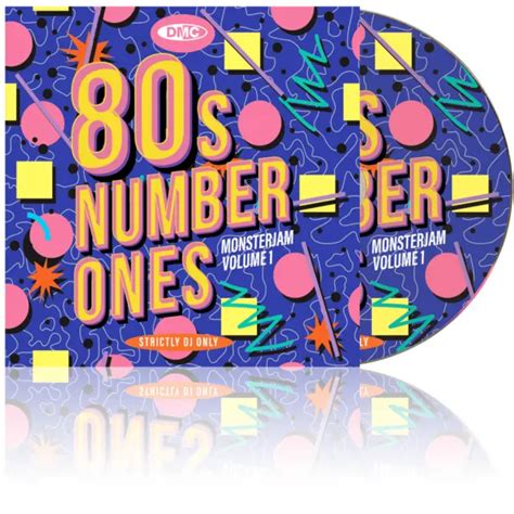 Dmc 80s Number Ones Monsterjam Continuous Mix Disc Eighties Music Dj Cd