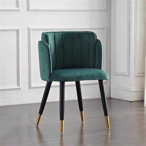 By tabisso, the elegant and 'reassuring' seating collection. Upholstered Dining Chair Green Velvet Dining Chair with ...