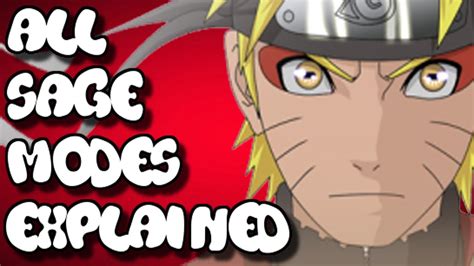 Naruto All Sage Modes Explained Youtube