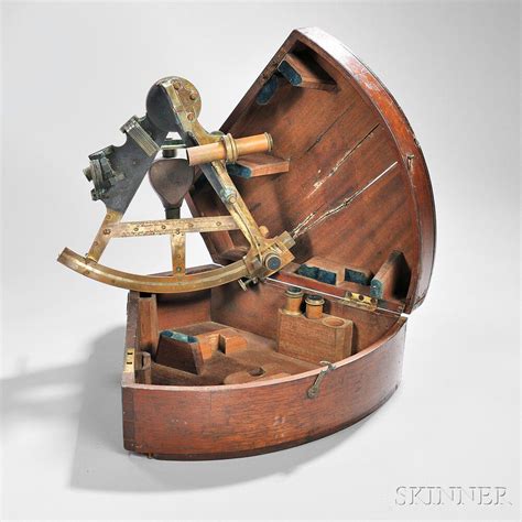 sold at auction 8 inch brass presentation sextant auction number 2857m lot number 421 skinner