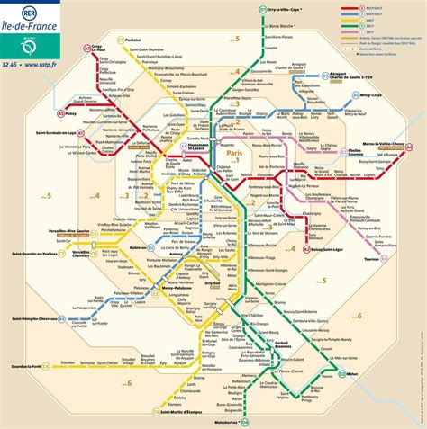 Metro De Paris Zona Mapa Mapa De Zonas De Paris De Metro Le De