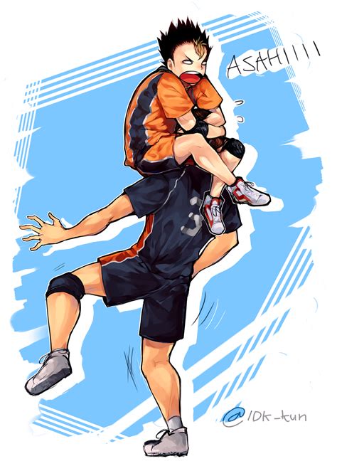 Haikyuu is one of the most successful sports anime of recent years. Haikyuu!! Funny Asahi and Yuu :3 | Haikyuu, Haikyuu anime