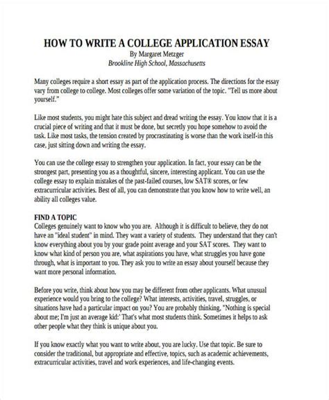 College Essay Examples College Essay Examples College Application