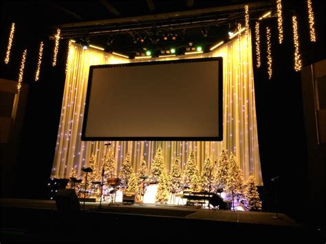 Shimmery Christmas Church Stage Design Ideas Scenic Sets And Stage