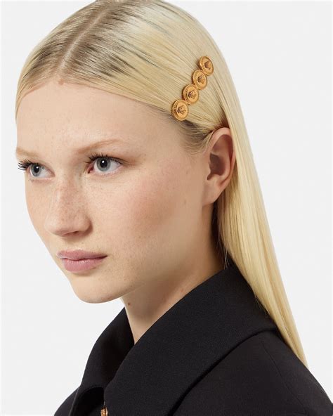 Versace Left Medusa Tribute Hair Pin For Women Us Online Store