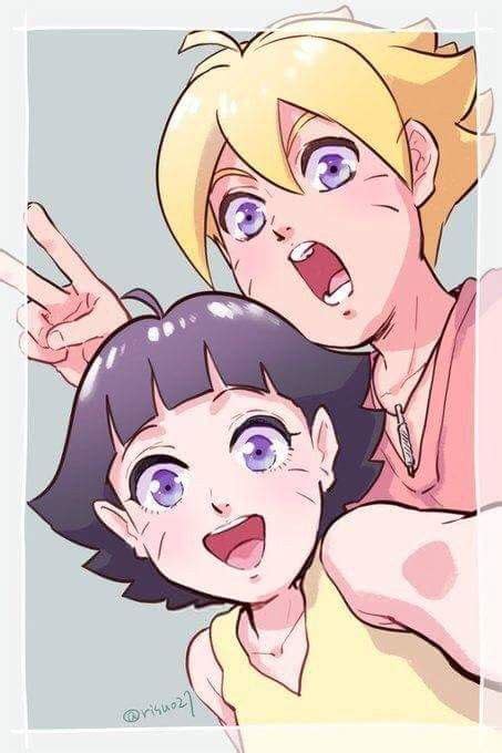 Boruto And Himawari Narutö Himawari Boruto Familia Uzumaki E