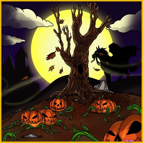 Hello everyone, for today's video we're doing some halloween art a we're drawing a pumpkin!! how to draw a pumpkin patch | Drawings, Halloween moon ...