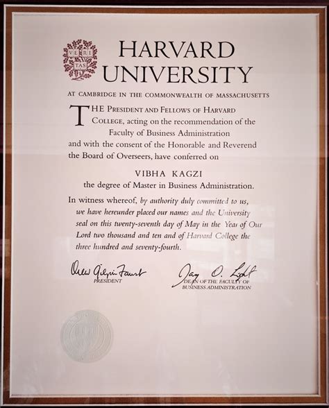 Harvard university is devoted to excellence in teaching, learning, and research, and to developing leaders in many disciplines who make a difference globally. How does an MBA degree certificate from Harvard Business ...
