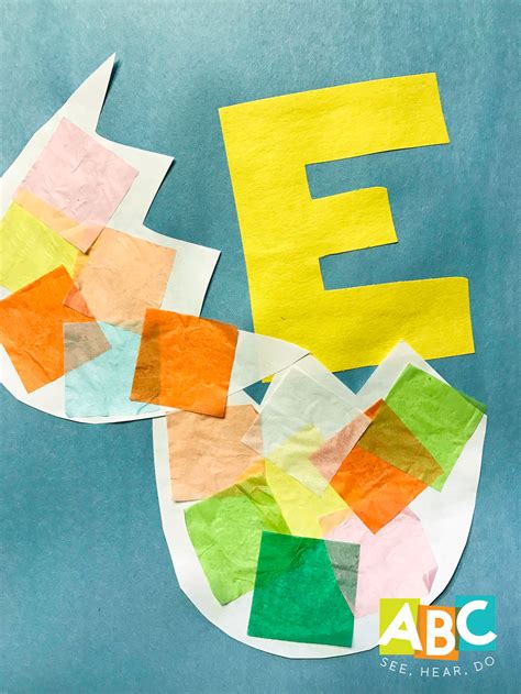 Letter E Crafts And Activities — Abc See Hear Do In 2023 Alphabet