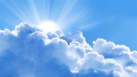 1920x1080 1920x1080 Clouds Sky Rays Sun Blue Landscape Light