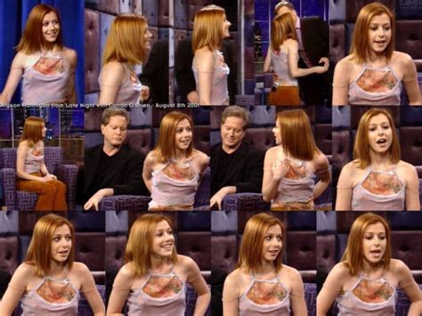 Naked Alyson Hannigan In Late Night With Conan Obrien