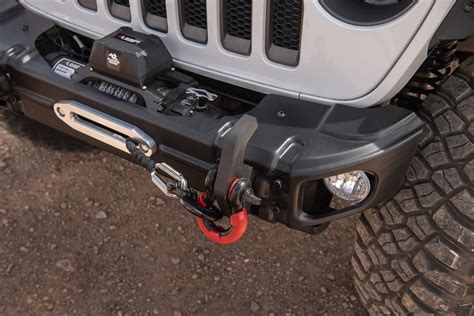 Rugged Ridge Arcus Front Bumper With Winch Tray And Tow Hooks 18 20 Jeep