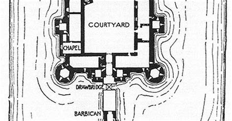 Bodiam Castle Layout Inc Surroundings Architecture Pinterest