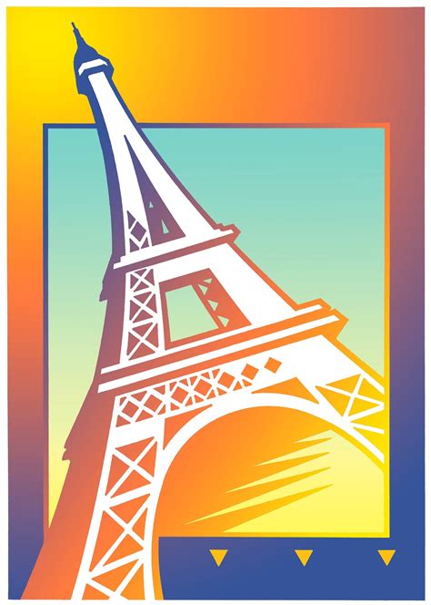 Illustration Of Eiffel Tower Stock Images