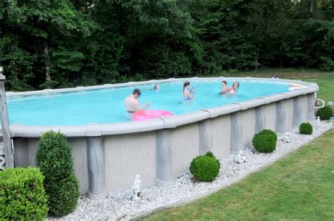 Oval Above Ground Swimming Pools With Decks