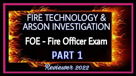 Part 1 Fire Technology And Arson Investigation Fire Code Of The