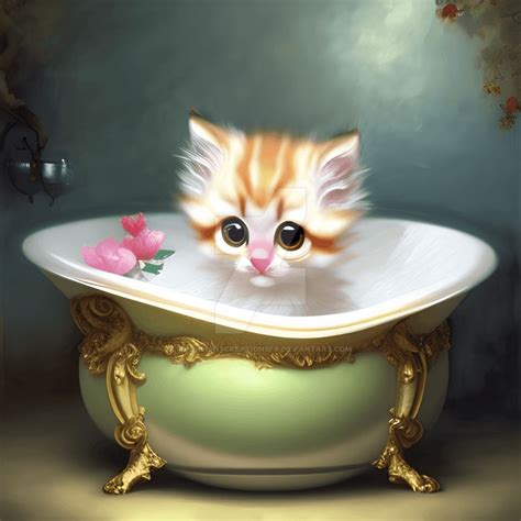 Cute Kitten By Moonlightcreationsfr On Deviantart