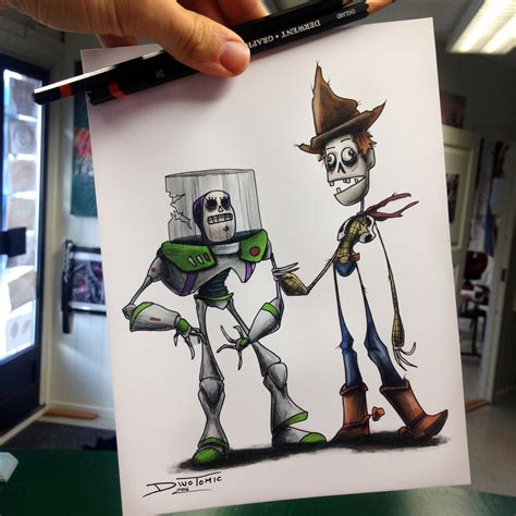 Buzz And Wood Creepyfied By Atomiccircus On Deviantart