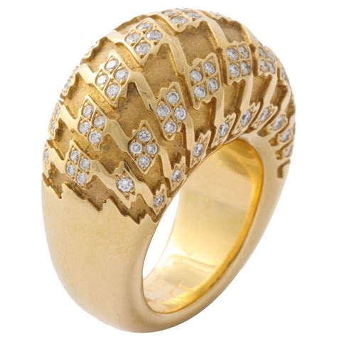 Christian Dior Ring 18kt Gold With Diamonds At 1stdibs
