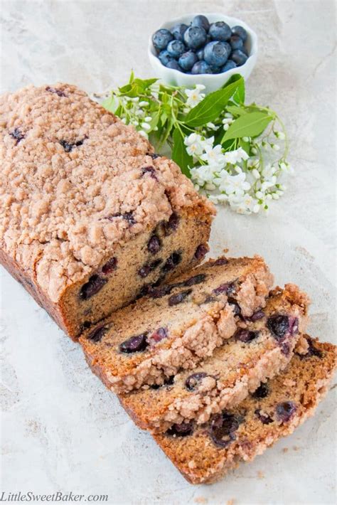 Add the butter pieces and combine the mixture with a fork until the topping resembles coarse crumbs. Blueberry Banana Bread (video) - Little Sweet Baker