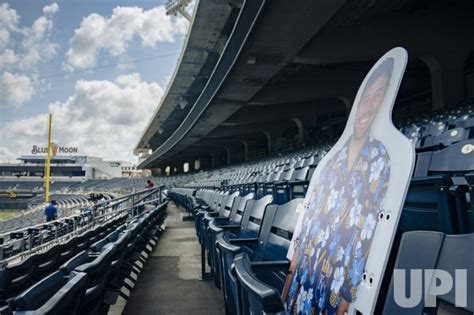 Photo A Royals Fan Cutout Is On Display At Kauffman Stadium