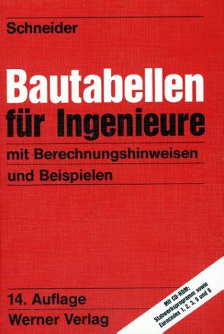 Bautabellen By Schneider Abebooks