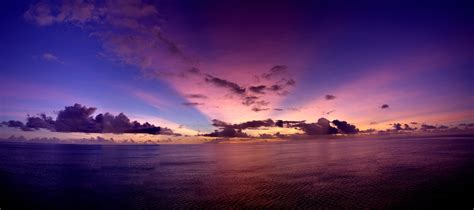 Pacific Ocean Wallpaper Nature Clouds Pacific Ocean Sunset Purple