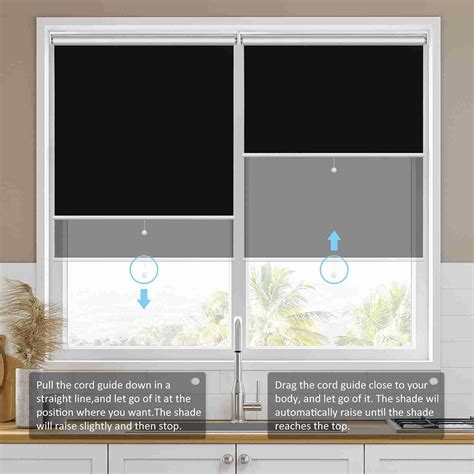 Roller Shades Pull Down Blackout Shades Cordless Window Blinds Review