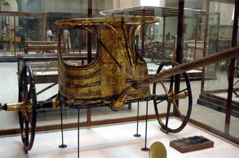 Ae Egyptian Museum In Cairo Tutankhamuns Chariot Egypt Museum