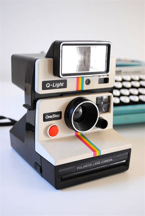 Vintage Polaroid Sx 70 One Step Rainbow Camera By Shopnightowl