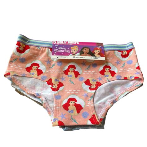 Disney S Princess S 5pk Girl S Underwear Brief S Multi Medium
