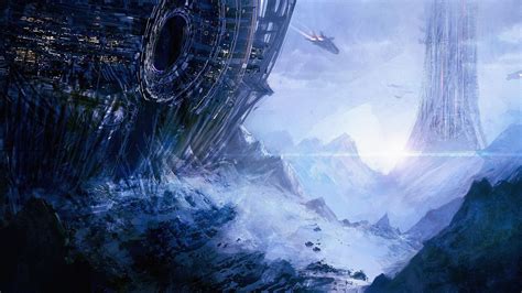 Fantasy Concept Art Artwork Spaceship Planet Concept Art Hd