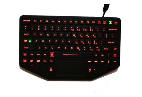 P M283tp Bl Rugged Keyboard With Touchpad And Led Pac Technology Co